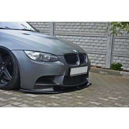 Накладка сплиттер на передний бампер вариант 2 на BMW M3 E92 / E93